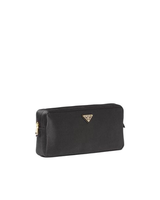Prada Black Silk Satin Jewelry Case