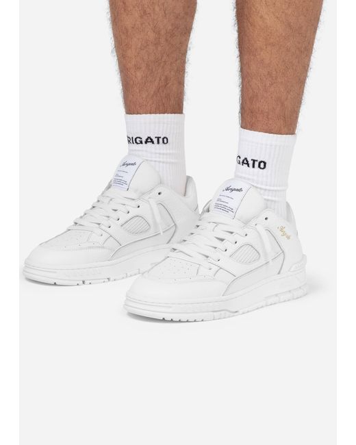 Axel Arigato White Area Lo Leather Sneakers for men