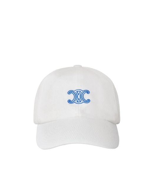 Céline White Richelieu Cap for men