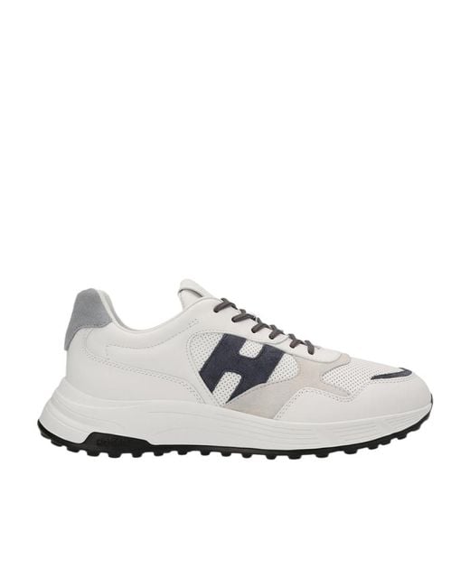 Hogan White Hyperlight Lace-Up Sneakers for men