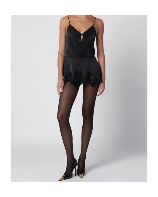 ROTATE BIRGER CHRISTENSEN Black Camisole Lace Top