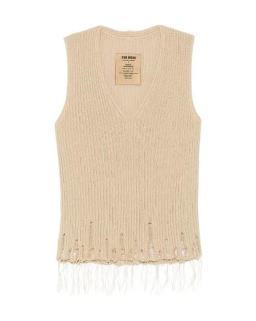 Uma Wang Natural V-Neck Vest