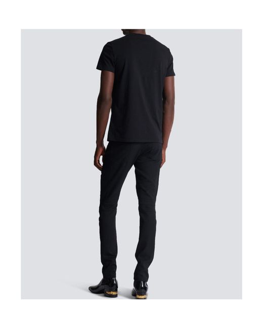 Balmain Black Kiss Printed T-Shirt for men