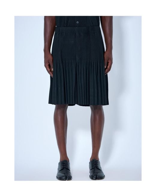 Homme Plissé Issey Miyake Black Monthly Colors June Trousers for men