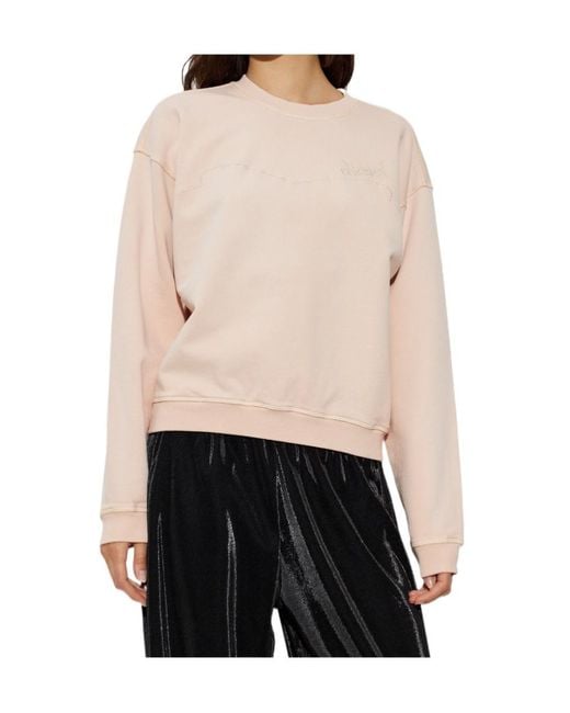 DIESEL Natural F Crew Logo Sweatshirt