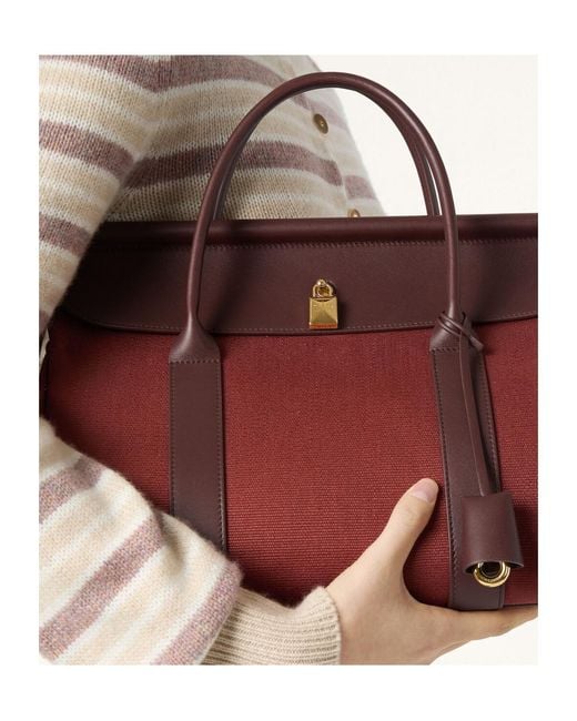 Loro Piana Red Loom Bag L32