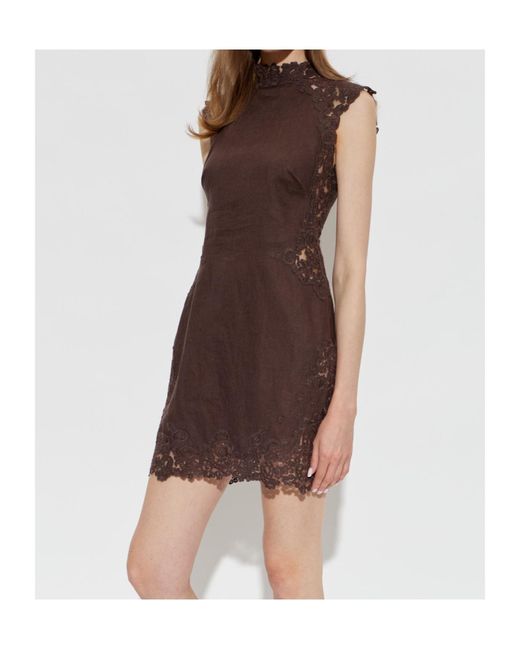 Cult Gaia Brown Sleeveless Dress