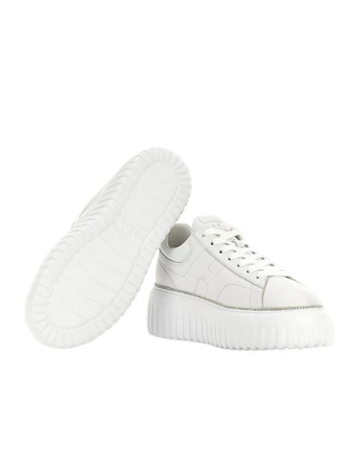Hogan White Sneakers H-Stripes