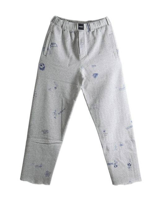 Vetements Gray Elastic-Waist Athletic Pants for men