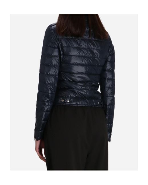 Herno Blue Zip Quilted Jacket