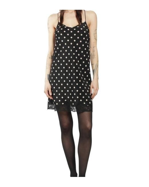 Saint Laurent Black Polka Dot Sundress