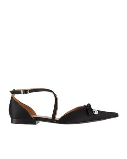 Ganni Black Ballet Flats