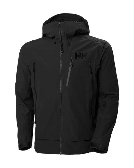 Helly Hansen Black Odin 9 Worlds 3.0 Shell Jacket for men