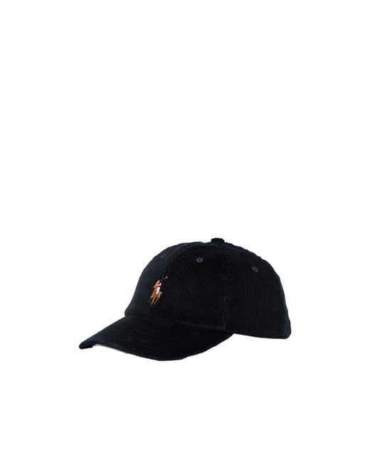 Polo Ralph Lauren Black Logo Embroidered Baseball Cap