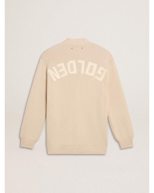 Golden Goose Deluxe Brand Natural V-Neck Buttoned Cardigan