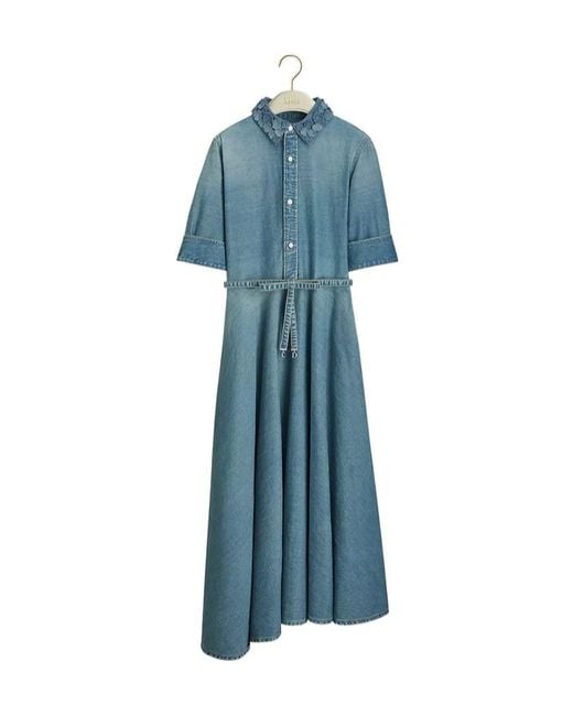 Dior Blue Shirt Dress
