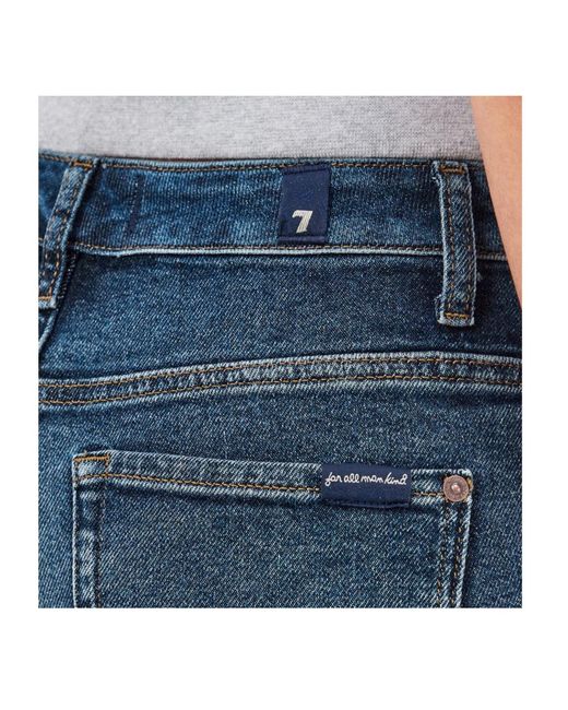 7 For All Mankind Blue Belt Loop Jeans
