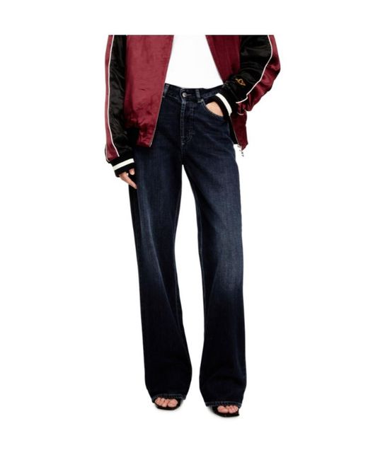 DIESEL Blue 1971 D-Sent-S1 Shaded Embroidered Jeans