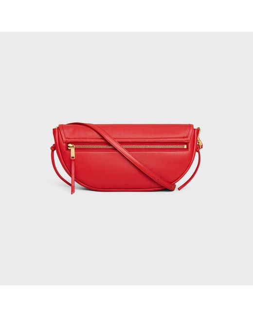 Céline Red Little Halfmoon Soft Triomphe