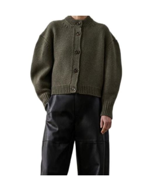 Soeur Gray Button-Down Long-Sleeved Sweater