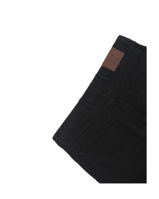 Paul & Shark Black Logo Jeans for men