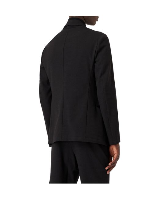 Emporio Armani Black Tailored Blazer for men
