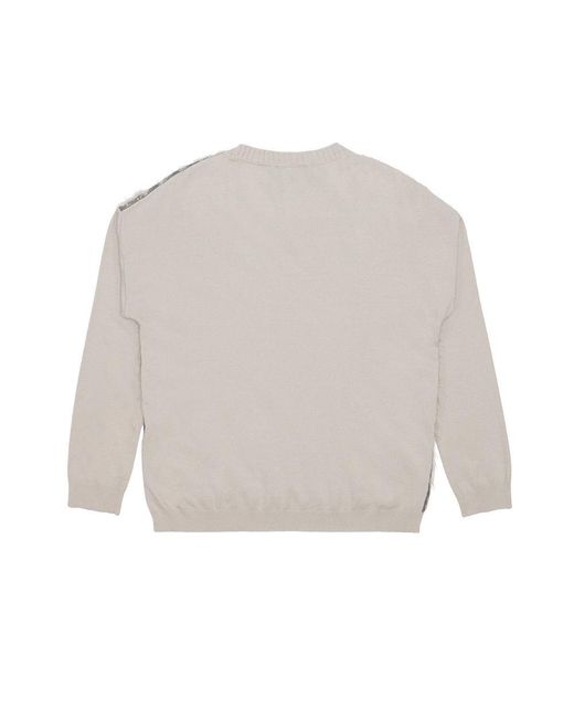 Weekend by Maxmara Gray Round-Neck Long-Sleeved Pullover