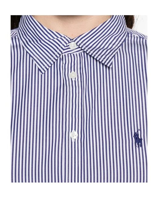 Polo Ralph Lauren Blue Striped Shirt Dress