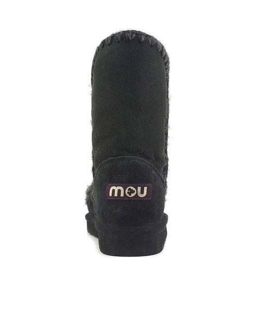 Mou Black Logo Middle Boots