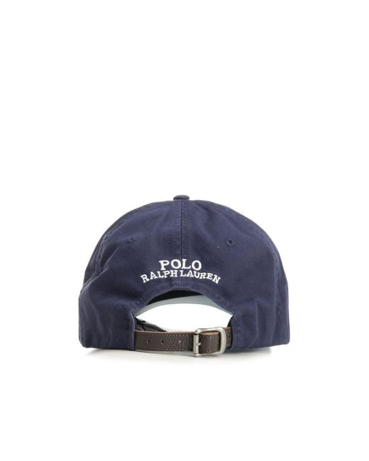 Ralph Lauren Blue Polo Bear Twill Ball Cap for men