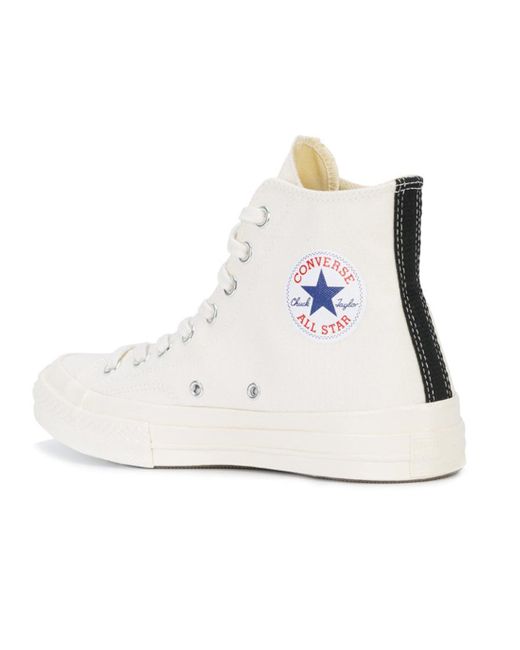 COMME DES GARÇONS PLAY White Popular Converse Canvas Sneakers for men