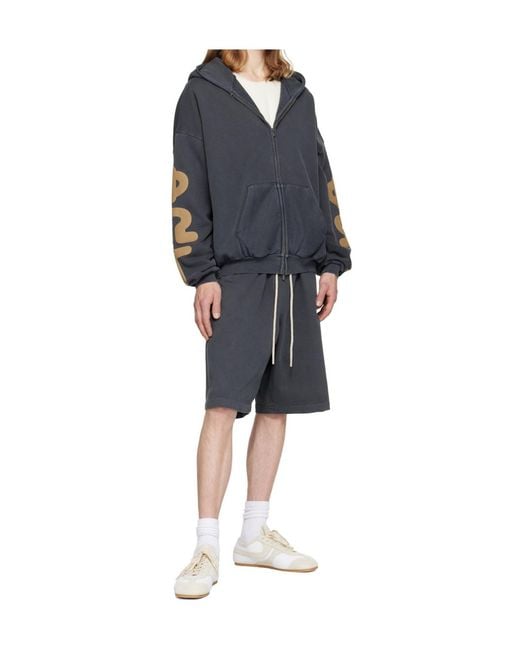 Fear Of God Blue Zippered Hoodie for men