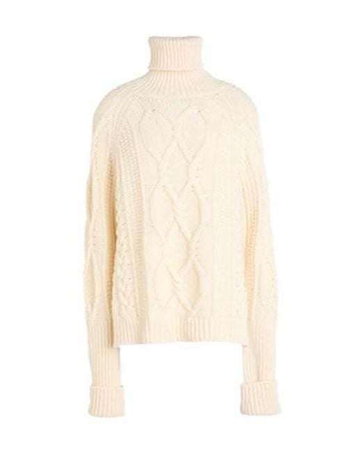 MAX&Co. White Turtleneck Sweater