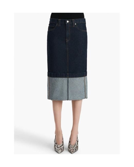 Khaite Blue Kilian Skirt