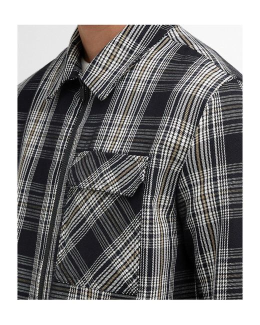 Barbour Gray Seafield Long-Sleeve Shirt Jacket for men