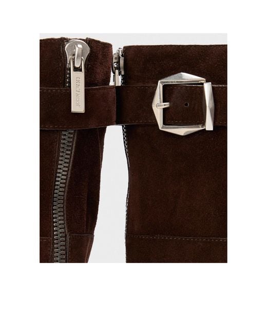 Jimmy Choo Brown Minimalist Fashion Ankle Boots