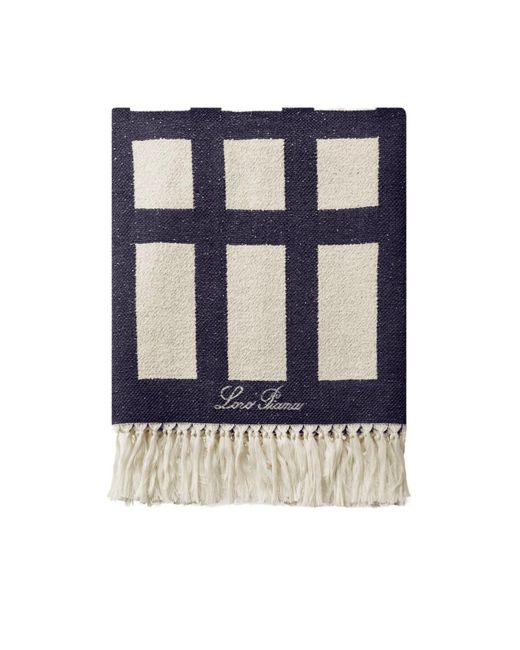 Loro Piana Blue Logo Beach Towel