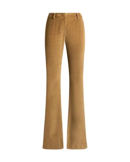 Etro Natural Corduroy Velvet Trousers