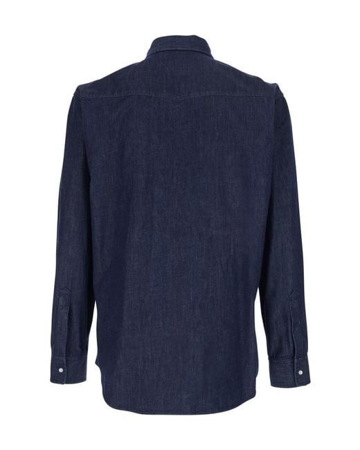 DSquared² Blue Western Denim Shirt for men