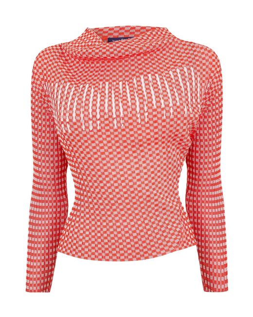 Jean Paul Gaultier Red Long Sleeve T-Shirt