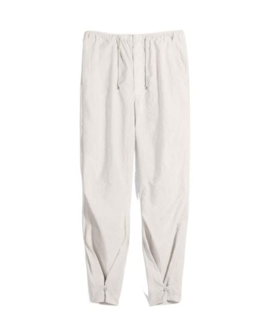 Lemaire White Parachute Pants for men