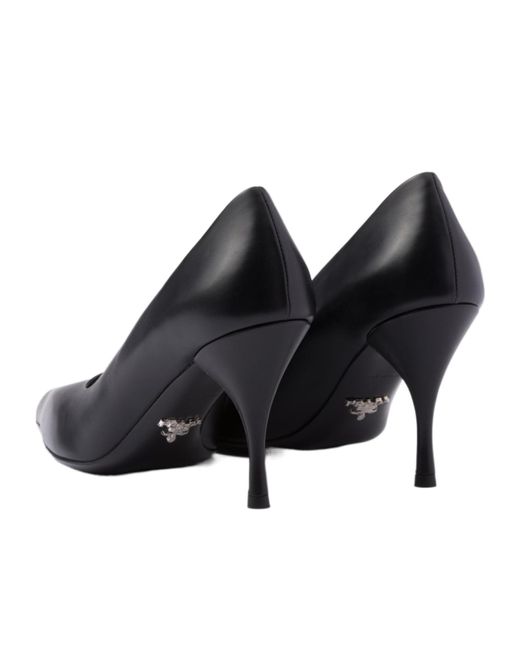 Prada Black Pointed-Toe Slip-On Pumps