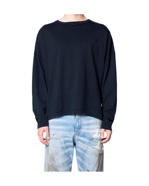 Rhude Blue Long Sleeve T-Shirt for men