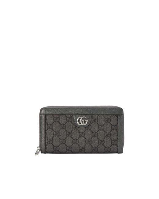 Gucci Gray Gg-Logo Print Wallet for men