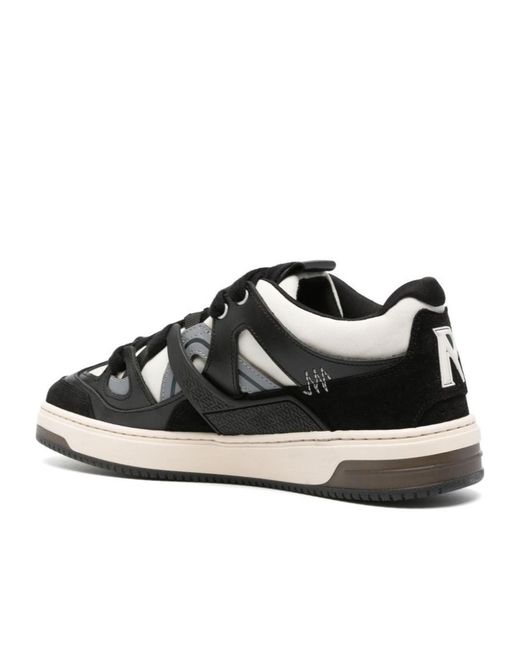 Represent Black Bully Lace-Up Sneakers for men
