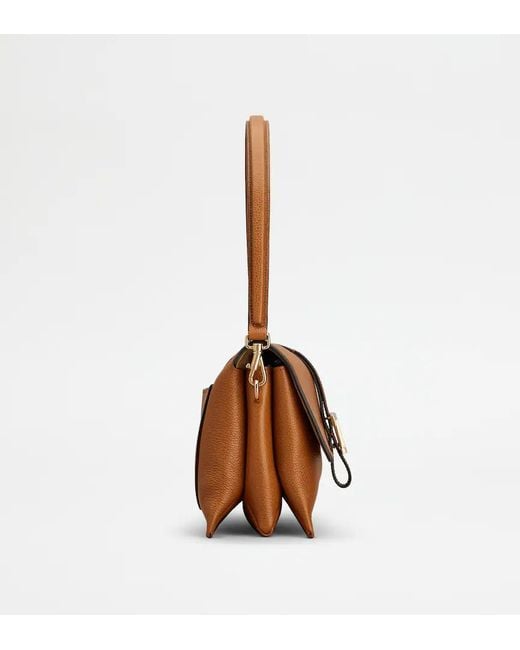 Tod's Brown Flap Shoulder Bag