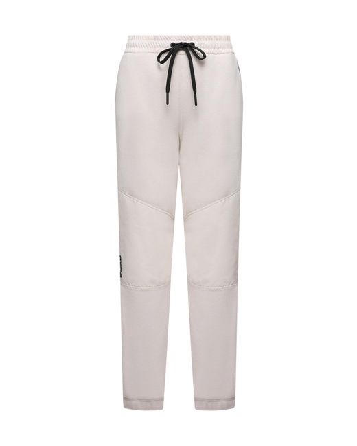 Moncler White Grenoble Polartec Drawstring Track Pants