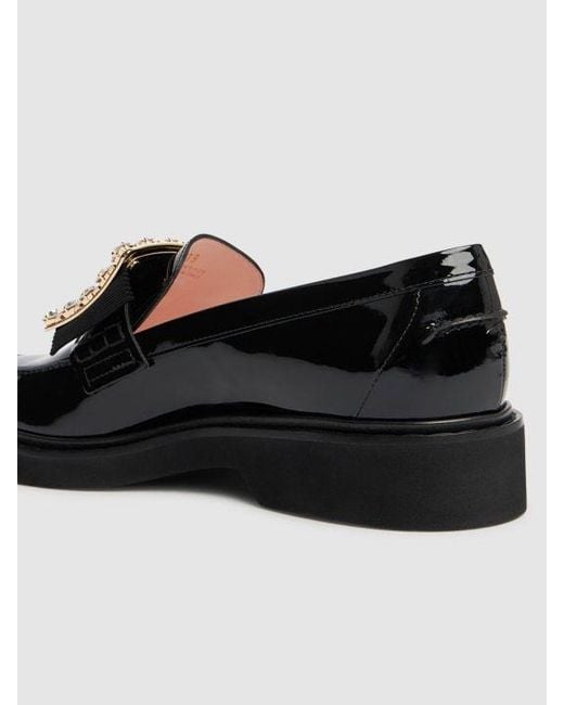 Roger Vivier Black 30Mm Viv Rangers Patent Leather Loafers