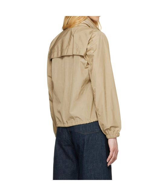 Burberry Natural B Shield-Plaque Windbreaker Jacket