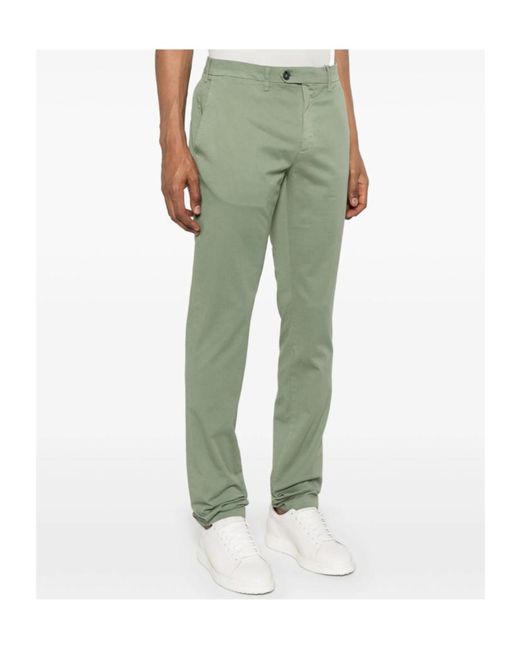 Canali Green Belt Loops Slacks for men